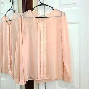 Forever 21 Chiffon Long Sleeve Top